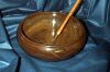 (Image: African Blackwood Bowl with Beaded Rim)